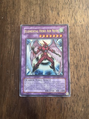Elemental Hero Air Neos STON-EN034 Ultimate Rare Yu-Gi-Oh! Preowned W/ Toploader-image