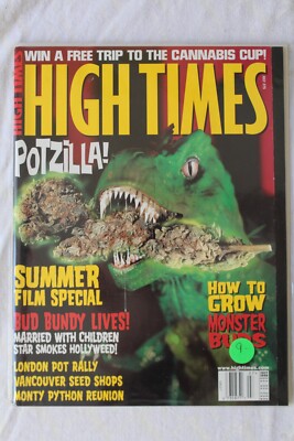 HIGH TIMES MAGAZINE JULY 1998 #275 VINTAGE VTG  Potzilla Godzilla Parody Cover-image
