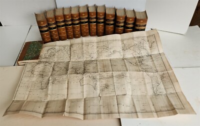 1795-1803 VOYAGE of CAPTAIN COOK 13 vols DUTCH ILLUSTRATED antique MAPS PLATES-image