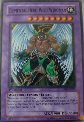 Elemental Hero Wild Wingman EOJ-EN035 - Ultimate Rare 1st Edition LP  Yu-Gi-Oh!-image