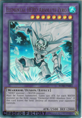 YUGIOH BLHR-EN065 Elemental HERO Absolute Zero Ultra rare 1st Edition NM-image