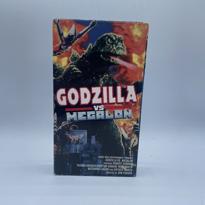 Godzilla vs Megalon 1973 (1998, VHS) Front Row Entertainment Gigan, Jet Jaguar-image