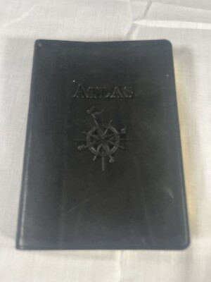 Vintage 2002 “the Travelers (pocket) Atlas with Leather Cover-image