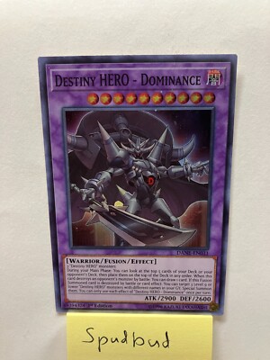 Destiny HERO - Dominance Super Rare DANE-EN031 (Lightly Played 1st Edition)-image
