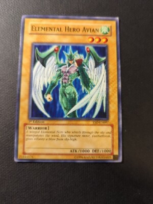 Yugioh! LP Elemental Hero Avian - YSD-EN007 - Common - 1st Edition Lightly Playe-image