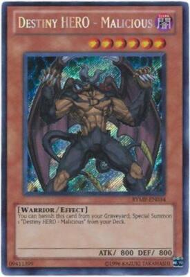 Destiny HERO - Malicious - RYMP-EN034 - Secret Rare - Unlimited Edition x1 - Lig-image