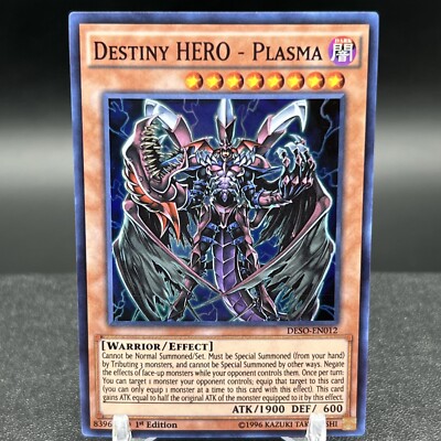 Destiny Hero Plasma DESO-EN012 1st Edition Yugioh Card-image