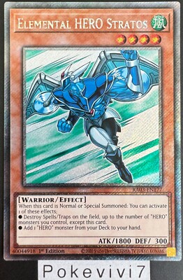 YU-GI-OH! Card ELEMENTAL HERO STRATOS RA03-EN177 PSR NEW-image