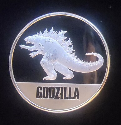 2021 GODZILLA vs Kong Niue Mint Bullion Rare-999 Silver 1 Oz Ounce Art Bar Round-image
