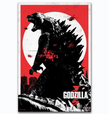 60156 Godzilla vs King Ghidorah 1998 Wall Decor Print Poster-image