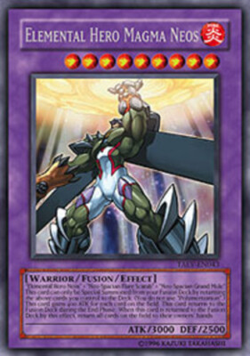 Heavily Played Elemental Hero Magma Neos - TAEV-EN043 - Secret Rare - 1st Editio-image