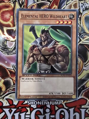 Yugioh! Elemental HERO Wildheart - SGX1-ENA10 - Common - 1st Edition Near Mint, -image