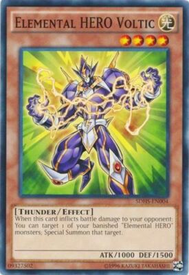 Elemental HERO Voltic - SDHS-EN004 - Common - Unlimited Edition x3 - Near Mint-image