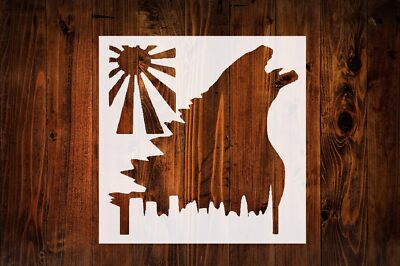 Custom Cut Stencil 5.5 x 5.5 godzilla - Crafts, Arts, Scrapbooking - Painti33333-image