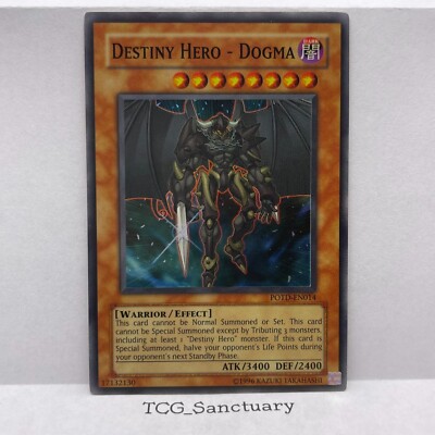 Yugioh! Destiny Hero - Dogma POTD-EN014 Super Rare Near Mint-image