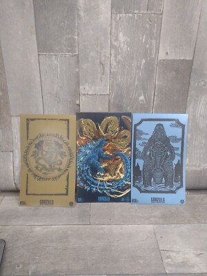 Godzilla King Of Monsters Set of 3 Prints New - Loot Crate Exclusive-image