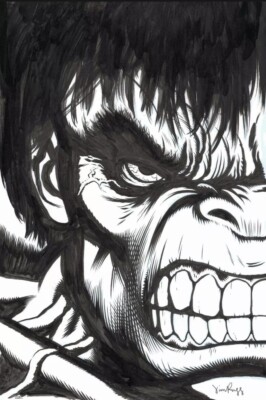 MONDO Hulk Grand Design Original Art Variant Poster Print Jim Rugg Marvel Comics-image