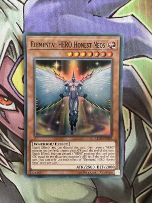 LED6-EN019 Elemental Hero Honest Neos Super Rare Unl Edition NM Yugioh Card-image