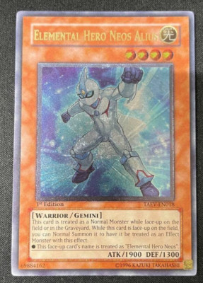 Yu-Gi-Oh Elemental HERO Neos Alius Relief Ultimate 1st English rice gxe6hif2-image