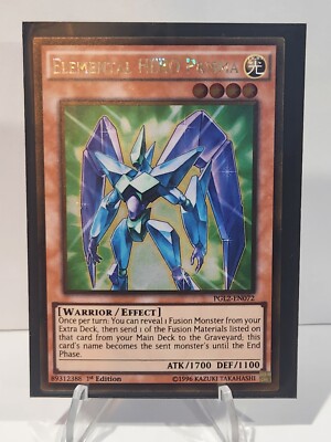 Yugioh Elemental HERO Prisma PGL2-EN072 Gold Rare 1st Ed LP-image