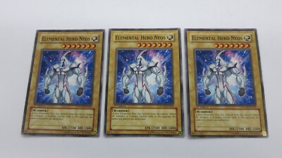 3x  ELEMENTAL HERO NEOS   1ST EDITION  POTD-EN001  COMMON YUGIOH  NM /  UNPLAYED-image