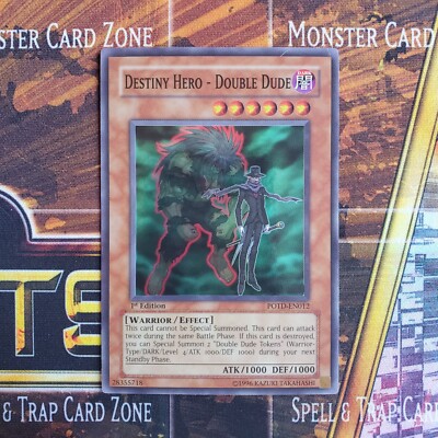 1x Destiny Hero - Double Dude - Super Rare - POTD-EN012 - 1st Ed - LP-image
