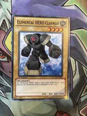 LCGX-EN005 Elemental Hero Clayman Common 1st Edition NM Yugioh Card-image