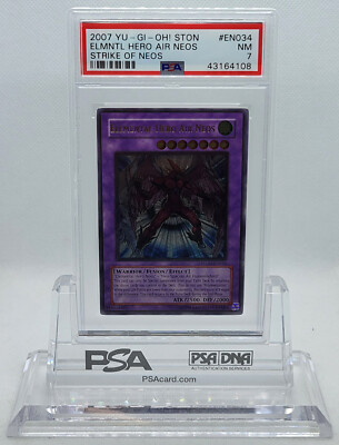 YUGIOH STON-EN034 ELEMENTAL HERO AIR NEOS ULTIMATE RARE HOLO PSA 7 NM #43164108-image