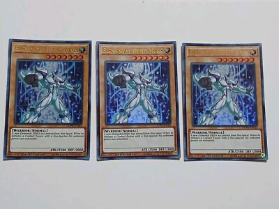 x3 YuGiOh! Elemental HERO Neos DUPO-EN102 Ultra Rare Limited Edition -image