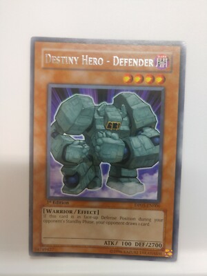Destiny Hero - Defender - DP05-EN006 - Rare - 1st Edition-image