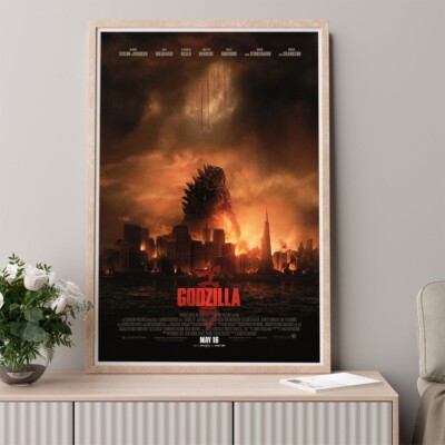 Godzilla 2014 Movie Poster Wall Decor Art Print Canvas Poster-image