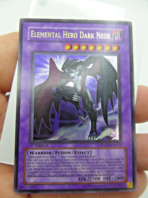 Yugioh Elemental Hero Dark Neos 1st Edition POTD-EN033 Duelist Card NO RETURNS-image