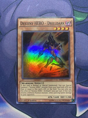 Destiny HERO - Drilldark DESO-EN001 (Super Rare) 1st Edition-image