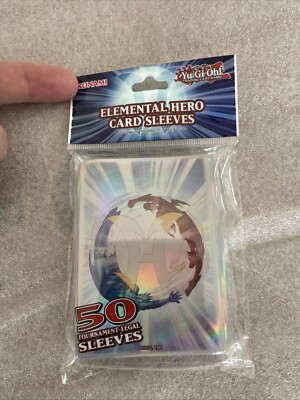 KONAMI OFFICIAL YUGIOH ELEMENTAL HERO CARD SLEEVES (DECK PROTECTORS) 50ct-image