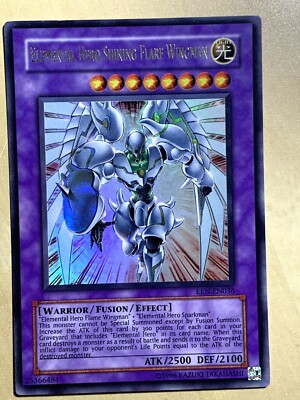 yugioh Elemental Hero Shining Flare Wingman EEN-EN036 Unlimited Ed Ultra Rare NM-image