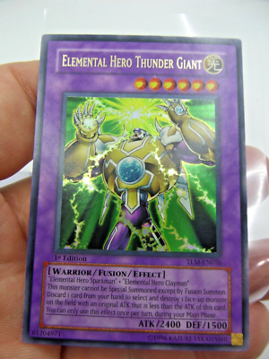 Yugioh Elemental Hero Thunder Giant 1st Edition TLM-EN036 Lost  NO RETURNS d-image