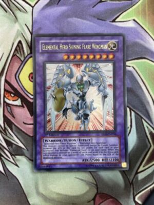EEN-EN036 Elemental Hero Shining Flare Wingman Ultra 1st Edition NM Yugioh Card-image