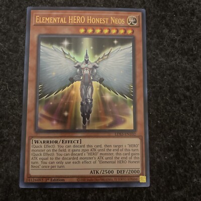 🔥 Yugioh LDS3-EN102 Elemental Hero Honest Neos STANDARD Ultra Rare 1ST EDITION-image