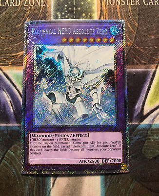 *** ELEMENTAL HERO ABSOLUTE ZERO *** PLATINUM SECRET RARE RA03-EN231 YUGIOH!-image