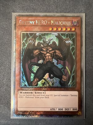 Destiny HERO - Malicious (Platinum Secret Rare) RA03-EN001  1st Edition-image