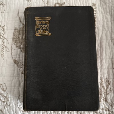 Vintage Leather 1932 Book Hurlbut's Story of the Bible Illustrations And Maps-image
