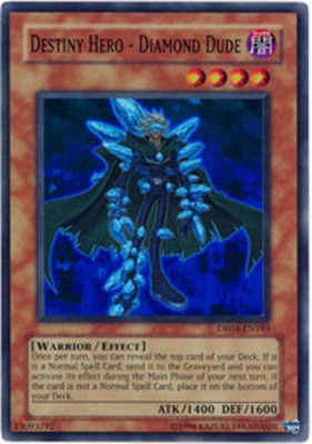 Destiny Hero - Diamond Dude - DR04-EN183 - Super Rare - Unlimited Edition LP YuG-image