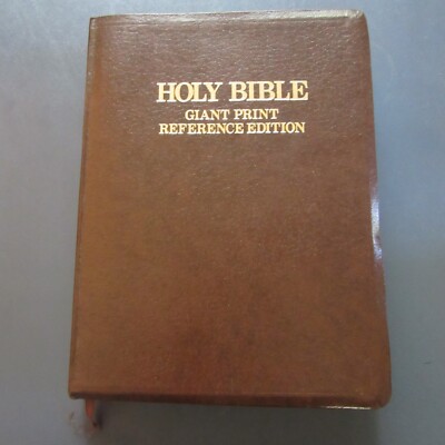 Holy Bible Giant Print Reference Edition KJV red letter concordance 1979 Zonderv-image