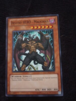 1X DESTINY HERO - MALICIOUS LCGX-EN132 COMMON UNLIMITED YUGIOH-image