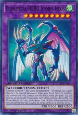 Yugioh! Elemental HERO Storm Neos - SGX4-ENA25 - Common - 1st Edition Near Mint,-image