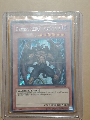 Yugioh - Destiny Hero - Malicious - RYMP-EN034 - Secret Rare - 1st Edition-image