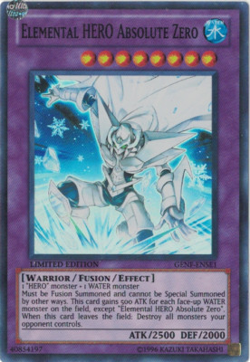Yu-Gi-Oh! Elemental HERO Absolute Zero (LP) Limited Ed Super Rare GENF-ENSE1-image
