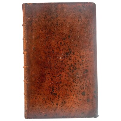 Antique Leather Bound Book: Index Villaris by John Adams, 2nd Ed. 1690-image
