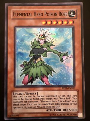 Yu-Gi-Oh! TCG Elemental Hero Poison Rose Premium Pack 2 PP02-EN006 Unlimited...-image