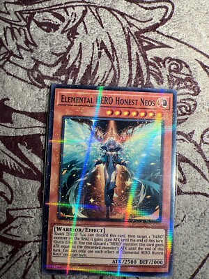 Elemental HERO Honest Waifu YuGiOh HOLO Foil Rare Goddess Story Doujin Card - NM-image